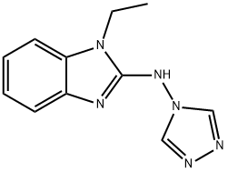 1H-Benzimidazol-2-amine,1-ethyl-N-4H-1,2,4-triazol-4-yl-(9CI) 结构式