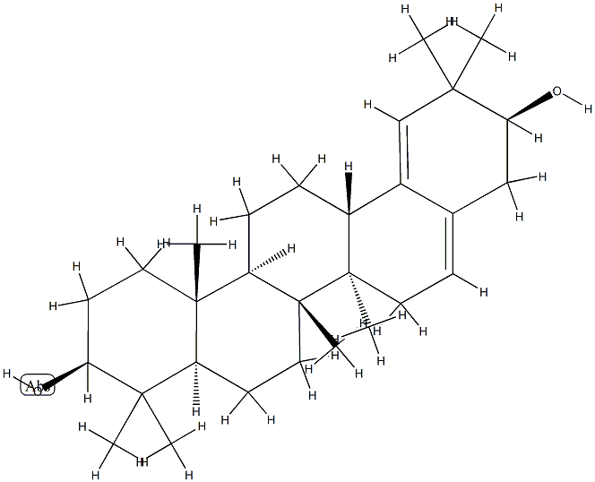 28-Noroleana-16,18-diene-3β,21β-diol 结构式