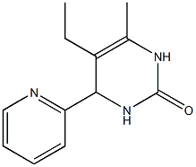 2(1H)-Pyrimidinone,5-ethyl-3,4-dihydro-6-methyl-4-(2-pyridinyl)-(9CI) 结构式