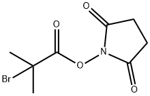 2-BROMOISOBUTANOIC ACID N-HYDROXYSUCCINIMIDE ESTER 结构式