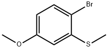 1-溴-4-甲氧基-2-(甲硫基)苯 结构式