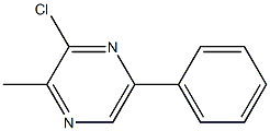 3-chloro-2-Methyl-5-phenylpyrazine 结构式