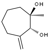 1,2-Cycloheptanediol, 1-methyl-3-methylene-, (1R,2R)-rel- (9CI) 结构式