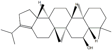 A'-Neo-5α-gammacer-17(21)-en-6α-ol 结构式