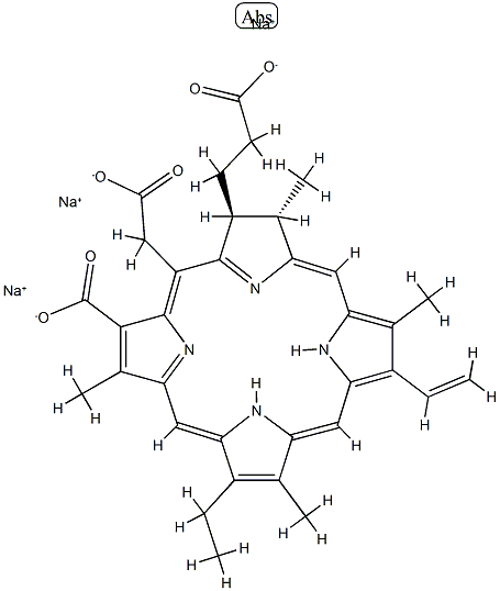 CHLORIN E6三钠盐 结构式