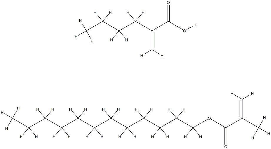 2-甲基-2-丙烯酸十二烷酯与2-丙烯酸丁酯的聚合物 结构式