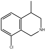 8-Chloro-4-Methyl-1,2,3,4-tetrahydroisoquinoline 结构式