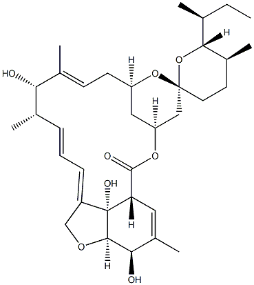 伊维菌素B1糖苷配基 结构式