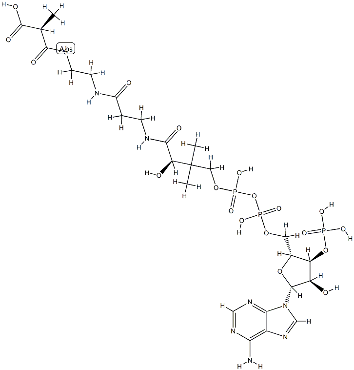 R-Methylmalonyl-CoA 结构式