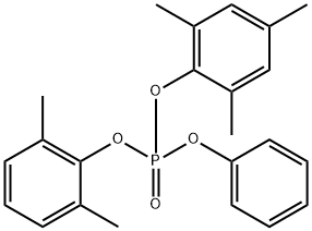 Phosphoric acid 2,6-dimethylphenyl=phenyl=2,4,6-trimethylphenyl ester 结构式