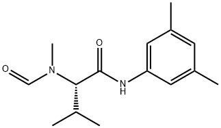 (S)-N-(3,5-二甲基苯基)-3-甲基-2-(N-甲酰基-N-甲氨基)丁酰胺 结构式