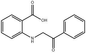 2-[(2-oxo-2-phenylethyl)amino]benzoic acid 结构式