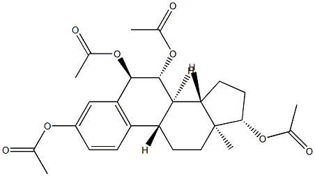 1,3,5(10)-Estratriene-3,6α,7β,17β-tetrol tetraacetate 结构式