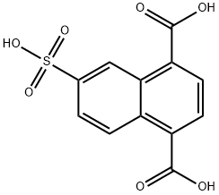 6-磺酸基-1,4-萘二甲酸 结构式