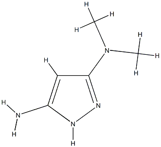 1H-Pyrazole-3,5-diamine,N3,N3-dimethyl-(9CI) 结构式