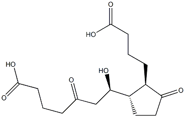 7-hydroxy-5,11-dioxotetranorprostane-1,16-dioic acid 结构式