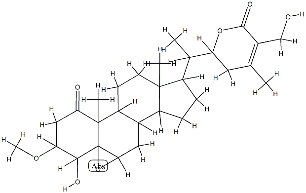3Β-METHOXY-2,3-DIHYDROWITHAFERIN A 结构式