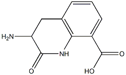 8-Quinolinecarboxylicacid,3-amino-1,2,3,4-tetrahydro-2-oxo-(9CI) 结构式