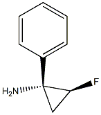 Cyclopropanamine, 2-fluoro-1-phenyl-, (1R,2S)-rel- (9CI) 结构式