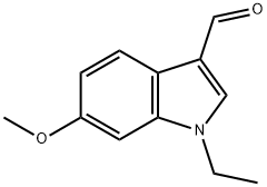 1H-Indole-3-carboxaldehyde,1-ethyl-6-methoxy-(9CI) 结构式