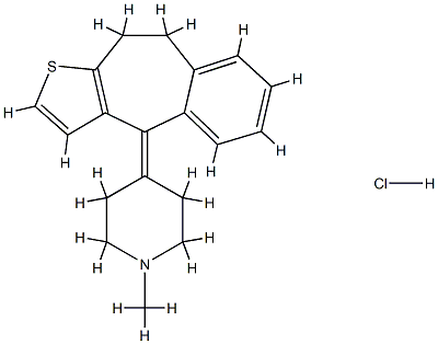 pizotyline hydrochloride 结构式