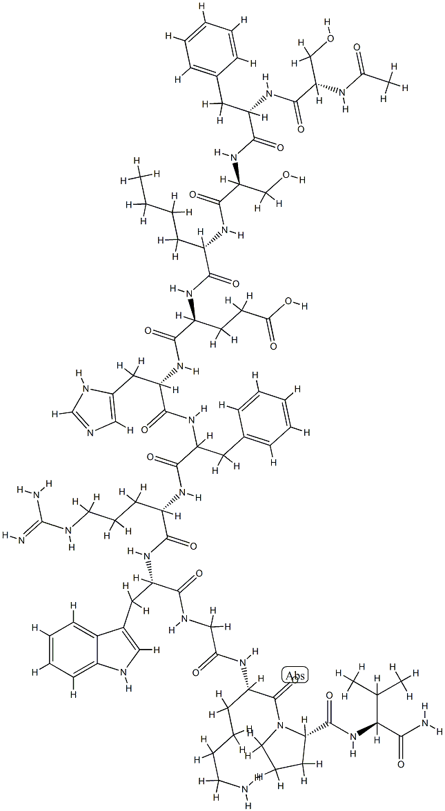 MSH, (2-Phe-4-Nle)alpha- 结构式