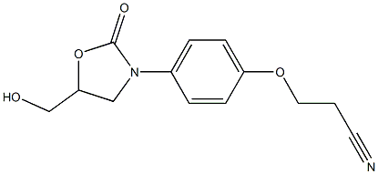 (p-Cyano-2 ethoxyphenyl)-3 hydroxymethyl-5 oxazolidinone-2 [French] 结构式