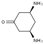 Cyclohexanone, 3,5-diamino-, (3R,5S)-rel- (9CI) 结构式