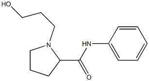 2-Pyrrolidinecarboxamide,1-(3-hydroxypropyl)-N-phenyl-(9CI) 结构式
