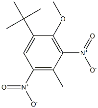 2,6-二硝基-3-甲氧基-4-叔丁基甲苯 结构式