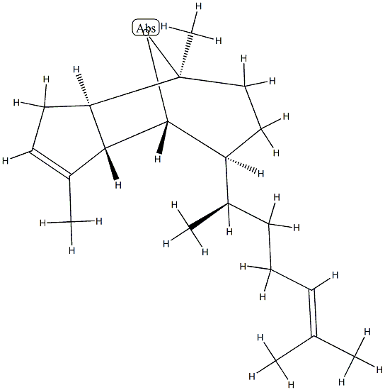 (3aR,8aS)-7β-[(R)-1,5-Dimethyl-4-hexenyl]-3,3a,4,5,6,7,8,8a-octahydro-1,4-dimethyl-4β,8β-epoxyazulene 结构式