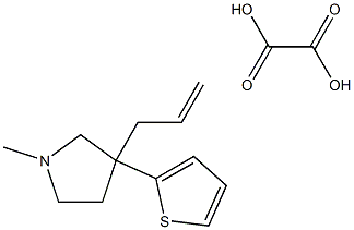 Allyl-3 N-methyl (thienyl-2)-3 pyrrolidine oxalate [French] 结构式
