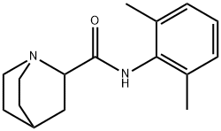 1-Azabicyclo[2.2.2]octane-2-carboxamide,N-(2,6-dimethylphenyl)-(9CI) 结构式