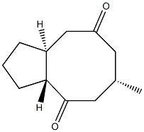 1H-Cyclopentacyclooctene-4,8(2H,5H)-dione,hexahydro-6-methyl-,(3aR,6S,9aS)-rel-(9CI) 结构式