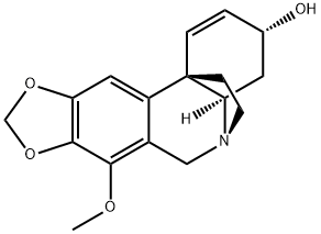 (3R)-7-Methoxy-1,2-didehydrocrinan-3-ol 结构式