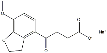2,3-Dihydro-7-methoxy-γ-oxo-4-benzofuranbutyric acid sodium salt 结构式