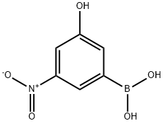 3-羟基-5-硝基苯硼酸 结构式