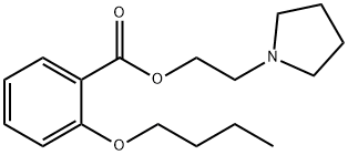 2-(1-Pyrrolidinyl)ethyl=o-butoxybenzoate 结构式