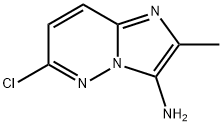 6-氯-2-甲基咪唑并[1,2-B]哒嗪-3-胺 结构式