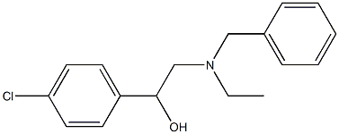 α-[(Benzylethylamino)methyl]-4-chlorobenzyl alcohol 结构式