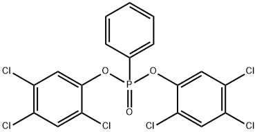 Bis(2,4,5-trichlorophenyl)=phenylphosphonate 结构式