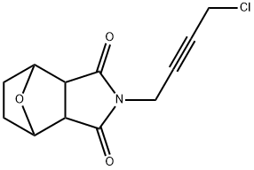 N-(4-Chloro-2-butynyl)-7-oxabicyclo[2.2.1]heptane-2,3-dicarbimide 结构式