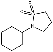 2-Cyclohexylisothiazolidine 1,1-dioxide 结构式