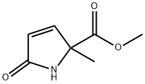 1H-Pyrrole-2-carboxylicacid,2,5-dihydro-2-methyl-5-oxo-,methylester(9CI) 结构式