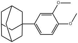 1-(3,4-Dimethoxyphenyl)adamantane 结构式