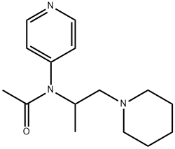 N-(1-METHYL-2-(1-PIPERIDINYL)ETHYL)-N-4-PYRIDINYLACETAMIDE) 结构式