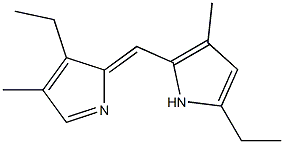 1H-Pyrrole,3-ethyl-2-[(5-ethyl-3-methyl-2H-pyrrol-2-ylidene)methyl]-4-methyl-(9CI) 结构式