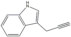 3-(丙-2-炔-1-基)-1H-吲哚 结构式