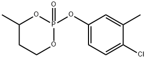 1-[(4-Chloro-m-tolyl)oxy]-3-methyl-2,6-dioxaphosphorinane 1-oxide 结构式