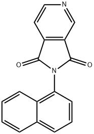 N-(1-Naphtyl)-3,4-pyridinedicarbimide 结构式